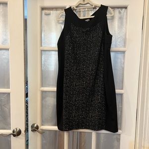 Calvin Klein sheath dress with textured center panel